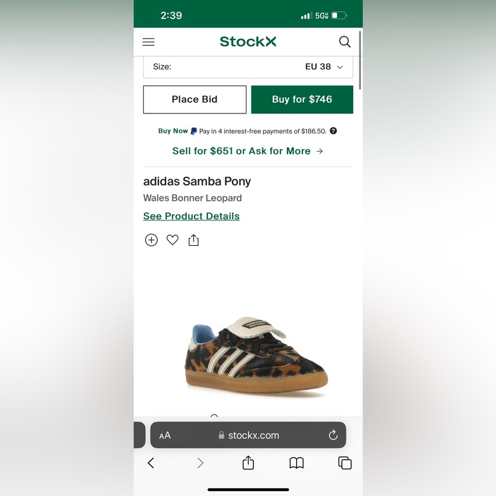 Adidas Wales Bonner Sambas